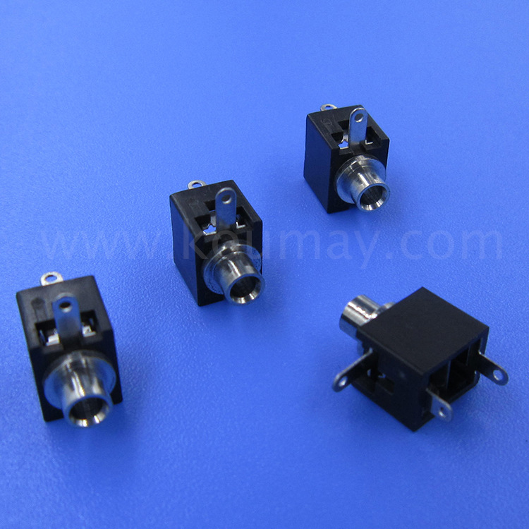 2.5mm耳机插座PJ-201/PJ-201M 3PIN脚焊线式母座接口