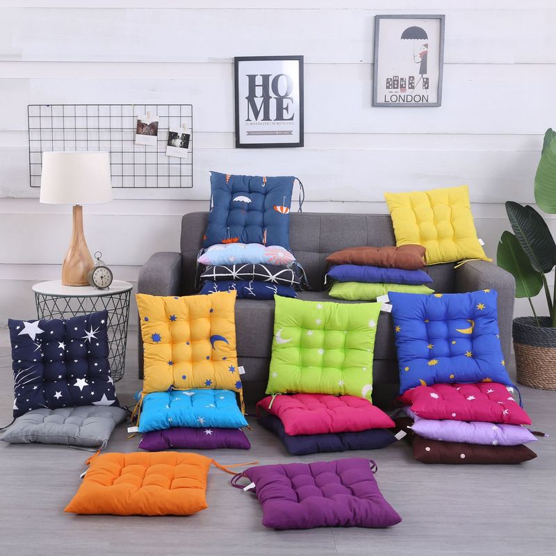 Cailing Wanjia Factory Wholesale Winter Thickened Pearl Cotton Cushion Chair Cushion Office Student Dormitory Chair Cushion Cailing Wanjia Factory Wholesale Winter Thickened Pearl Cotton Cushion Chair Cushion Office Student Dormitory Chair Cushion