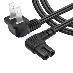UL American Standard Two Plug Power Cord Elbow American Standard Two Plug 8 Character C7 1-15P American Male and Female Extension Cord