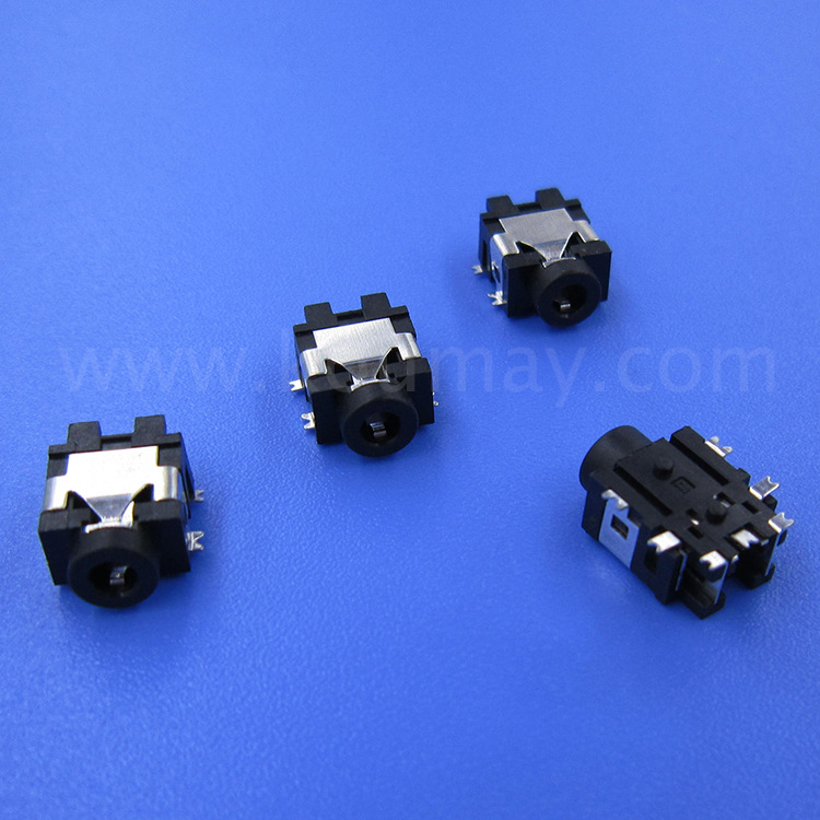 圆头7脚贴片耳机音频插座PJ-244 环保耐高温 SMT/SMD编带包装