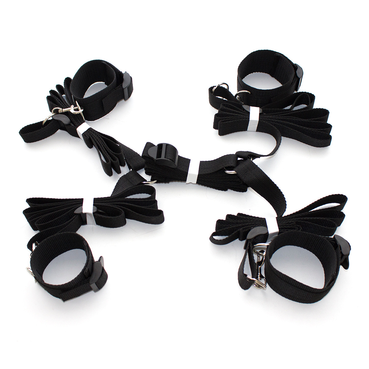 Juguetes sexuales, correas para dormir, correas para atar en la cama, correas para atar, hebillas de mano, anillos para manos y pies, una pieza, cinturones de restricción sexy, juguetes image 3