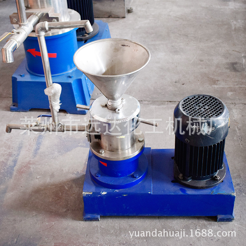 厂家供应不锈钢立式研磨机胶体磨 85型油墨胶体磨水果研磨胶体磨