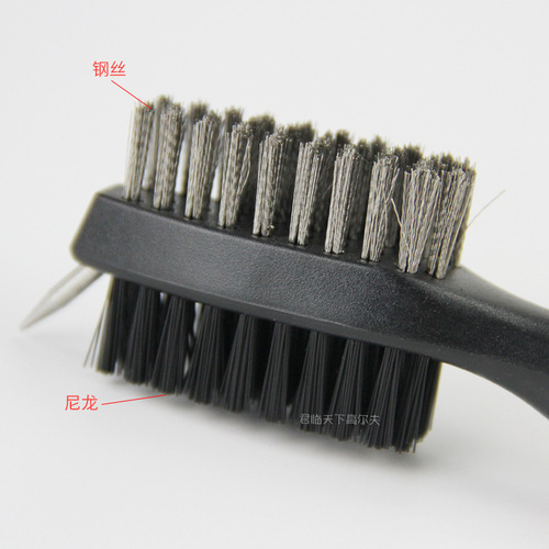 New golf brush, golf cleaning brush, double-sided brush, multi-functional ball brush, 8-color accessories, factory direct sale