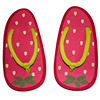 Summer fruit cartoon cute flip flops, slide, slippers, beach footwear