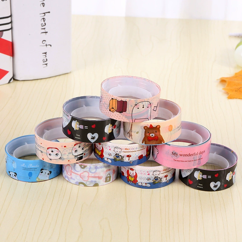 Корейская Милая мультяшная лента небольшого размера Цветная декоративная лента DIY цветная лента различные смешанные волосы