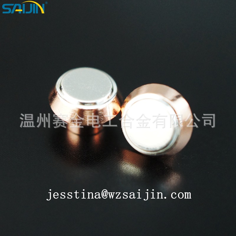 厂家直销浙江电工双复合银触点温控器银触点电触头开关配件