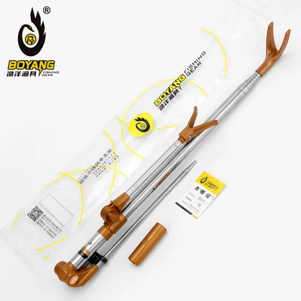 Boyang 1.5 m -2.3 m Stainless Steel Battery Fishing Rod Hand Rod Rod Rod to Insert Fishing Box Fishing Chair Dual-purpose Bracket