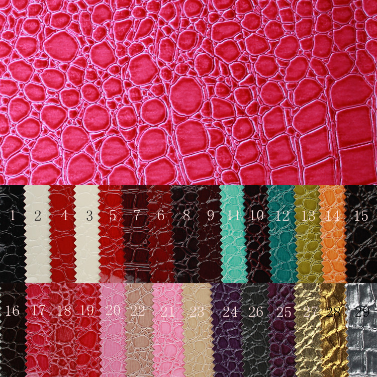 义乌厂家直销高光PVC石头纹人造革 包装箱包装饰墙纸皮料