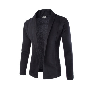 New Men's Simple Cardigan Slim-fit Sweater Jacket Men's V-neck Sweater