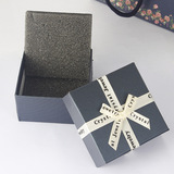 Аксессуар, квадратное ожерелье, синяя подарочная коробка, льняная сумка, ткань для полировки, комплект, подарок на день рождения