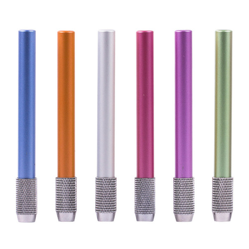Pencil extender single head red green color extension rod student writing tool accessories extender pen cover