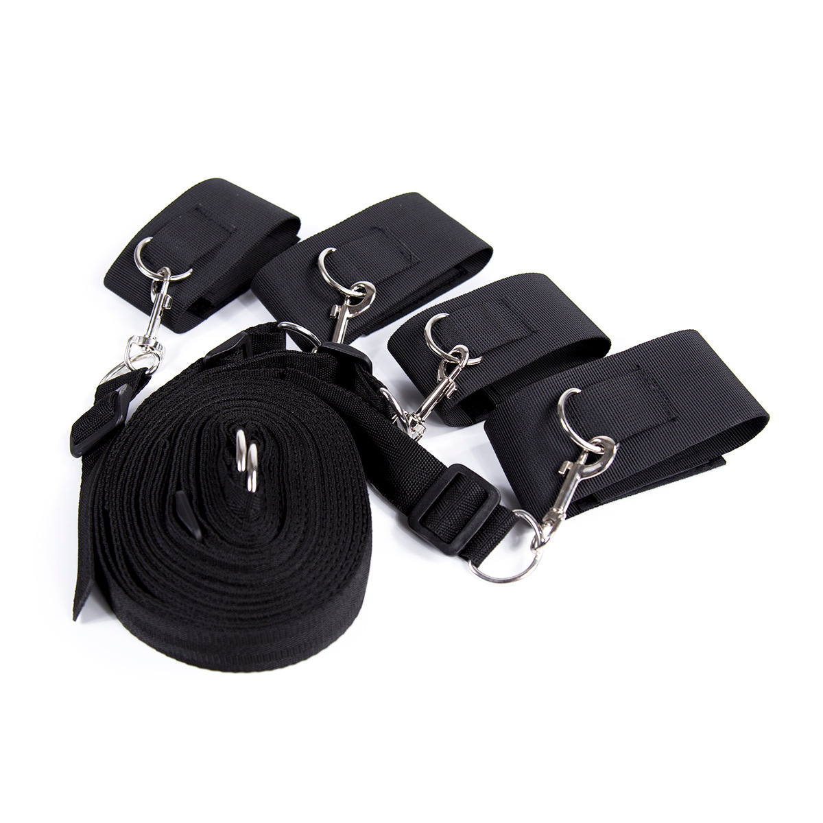 Juguetes sexuales, correas para dormir, correas para atar en la cama, correas para atar, hebillas de mano, anillos para manos y pies, una pieza, cinturones de restricción sexy, juguetes image 6