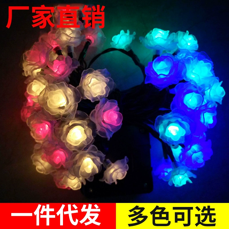 LED bulb solar-powered, travel waterproof flashlight, decorations, lights, roses