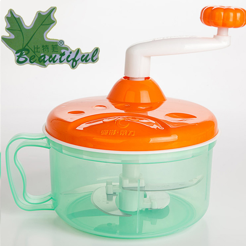 厂家直销比特芙多功能四刀绞肉机碎菜器水果沙拉料理机厨娘宝贝