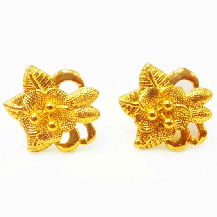 Fashionable earrings flower-shaped, cute copper accessory, internet celebrity, wholesale