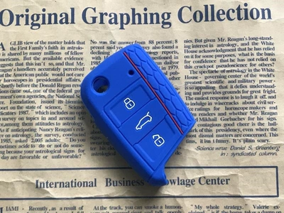 silicone key case car – Static Rod/Key Bag - half-pack-sports-edition-red-edge-dark-blue-dedicated