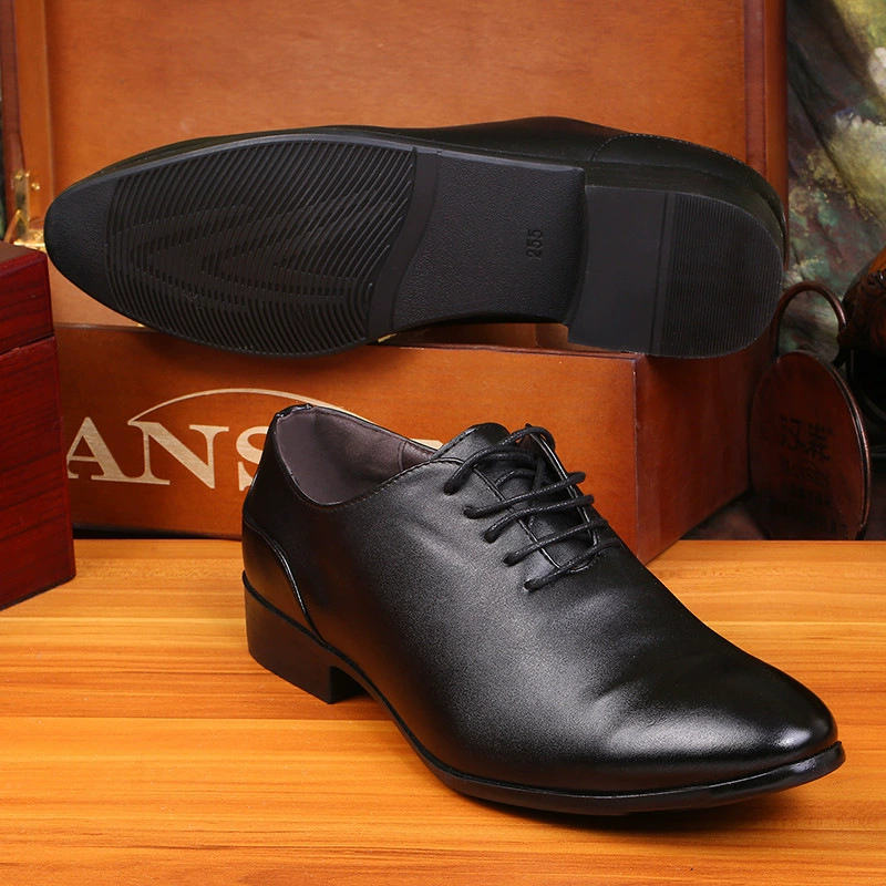 Demi-season shoes pointy toe for leather shoes English style, classic suit jacket, casual footwear, direct factory sales