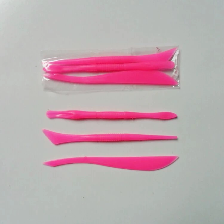 Ultra Light Space Clay Tool Set, 3-Piece Plastic Sculpting Tools with Snowflake Detail, 11.5 cm