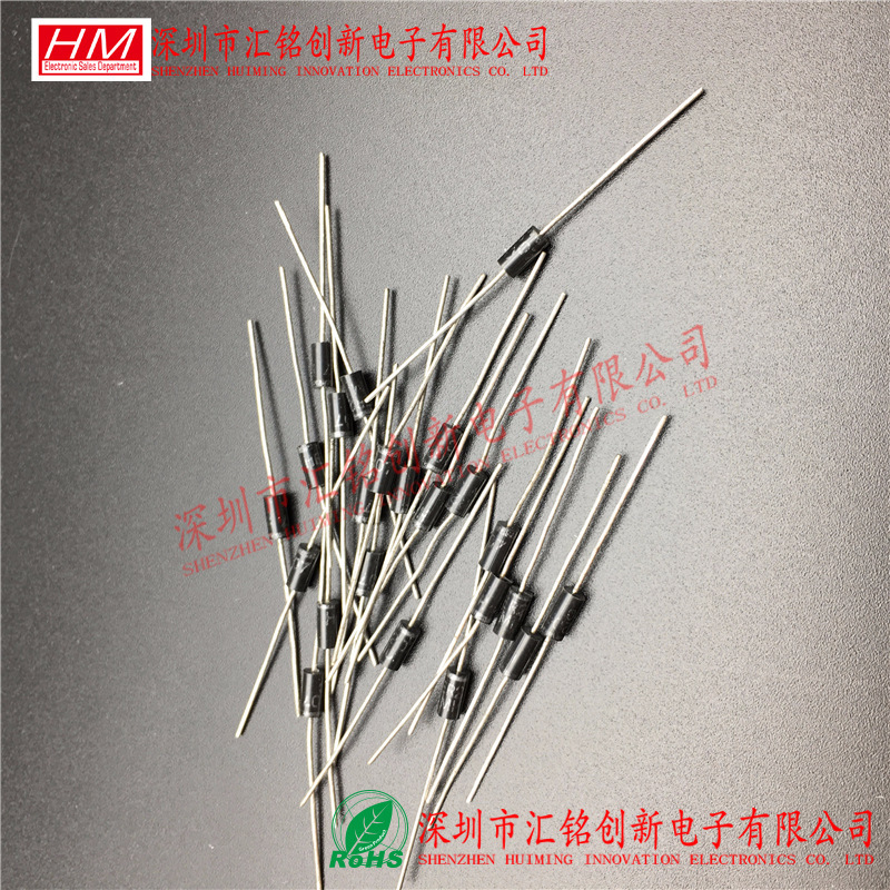 1N4007 rectifier diode plug-in IN4007 in-line DO-41 copper pin 4007