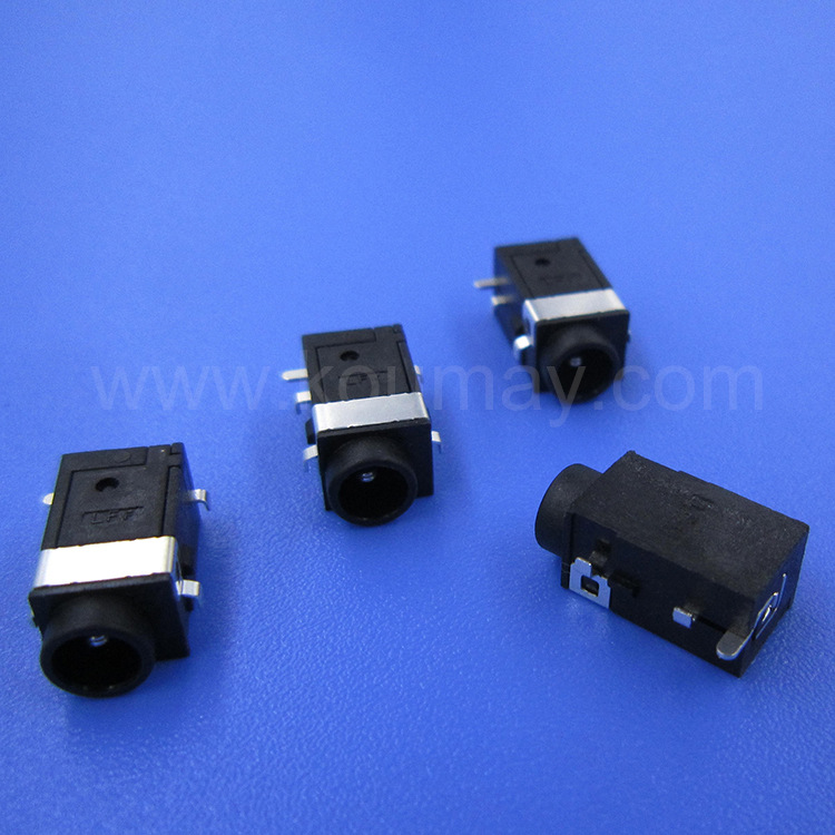 插头1.35X5.5沉板式/破板式3.5mmDC电波插座DC-580