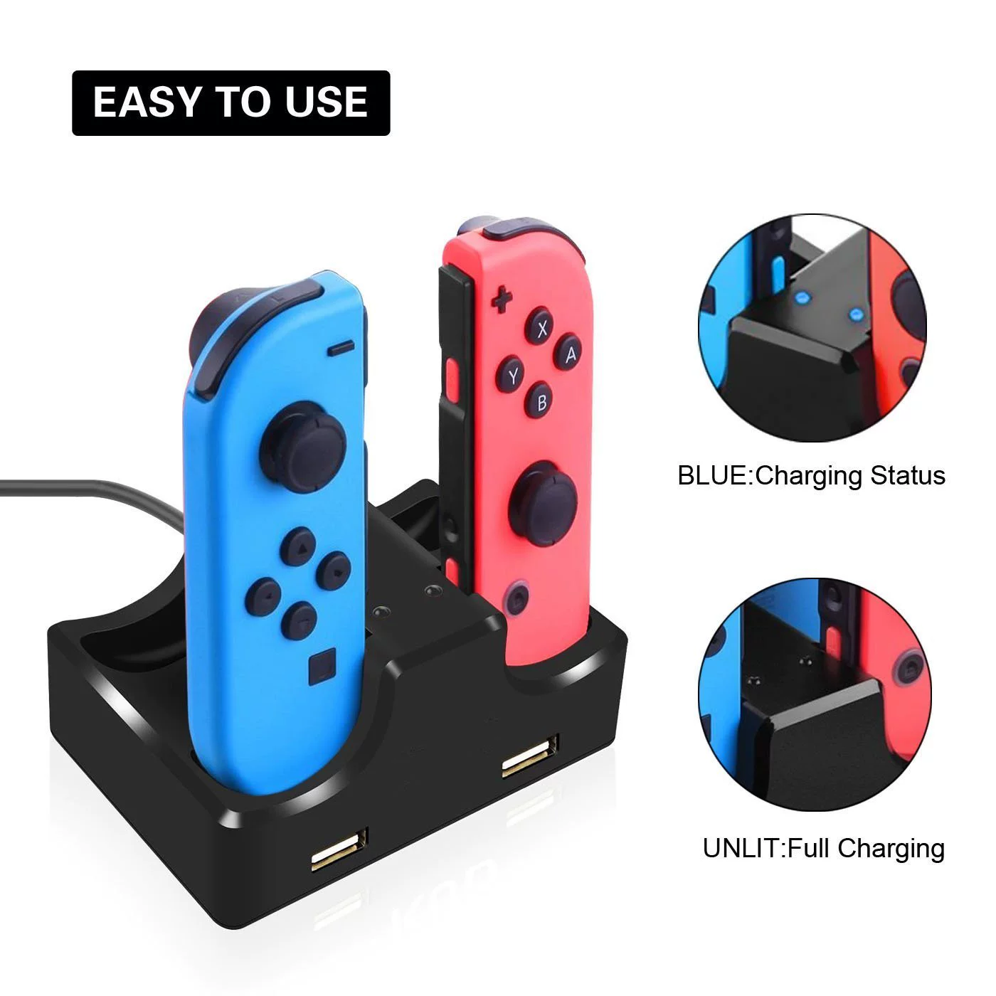 Контроллер Nintendo Switch ручка четыре зарядки Switch Joycon сиденье зарядки маленькая ручка сиденье зарядки 4в1