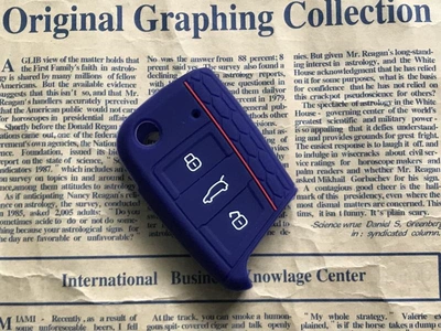 key case, Static Rod/Key Bag - half-pack-sports-version-red-edge-sapphire-blue-dedicated