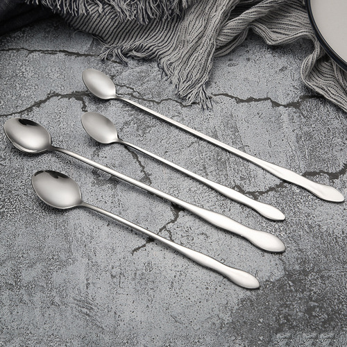 Daoqi stainless steel mixing spoon extended gourd handle long handle spoon commercial restaurant hot pot restaurant sauce spoon wholesale