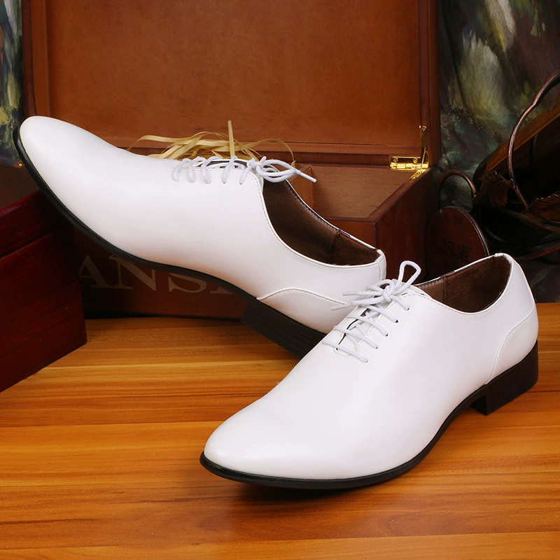 Demi-season shoes pointy toe for leather shoes English style, classic suit jacket, casual footwear, direct factory sales