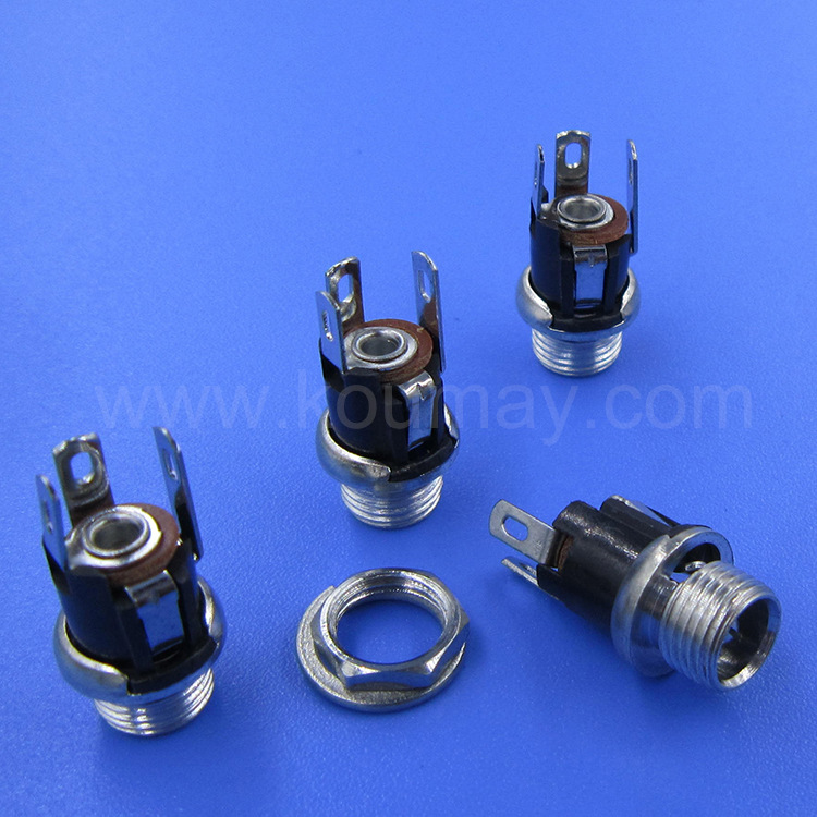 短长20/21/22mm DC电源插座DC-025M 2.0/2.5x5.5mm DC025M