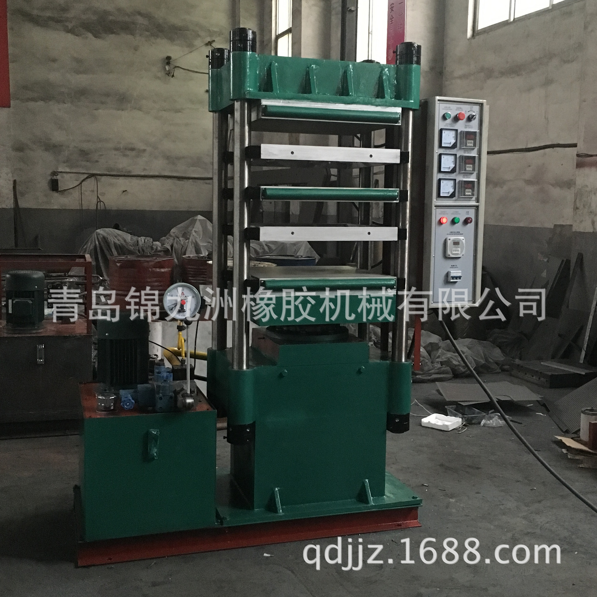 汽车轮胎修补胶带硫化机 多层半自动80吨柱式橡胶平板液压机