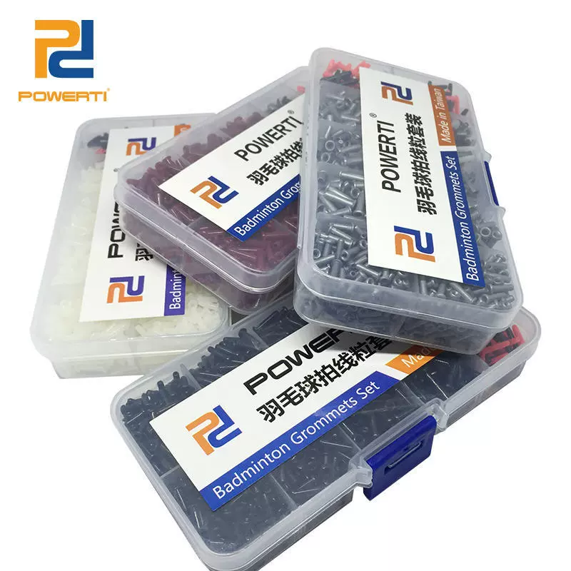 Стандартная коробка для ракетки для бадминтона POWERTI, защитная трубка, двойная линия перьев Liendian, одно зерно для ногтей