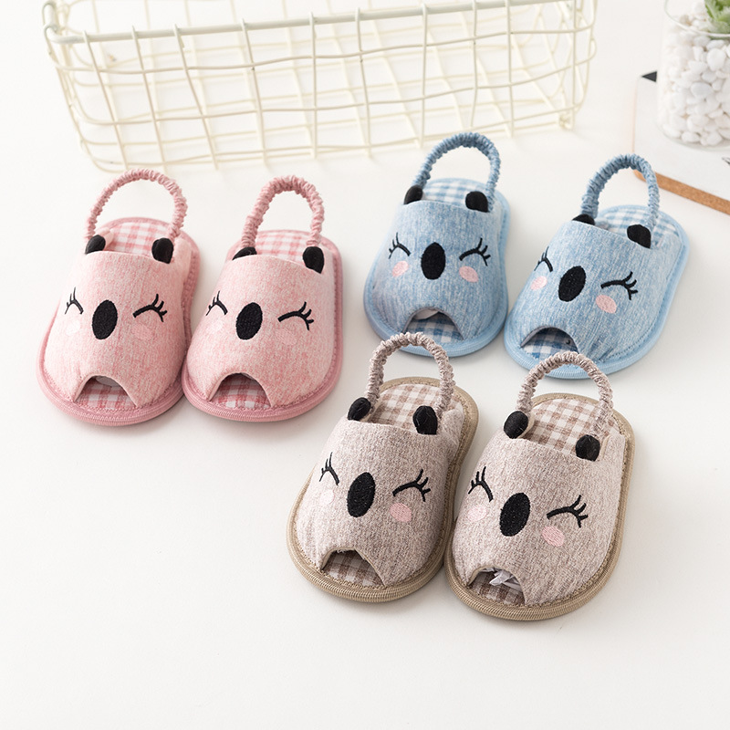 Baby Non-Slip Wear-Resistant Children's Shoes Slippers Spring and Autumn Baby Cartoon Boys and Girls Breathable Children's Home Floor Shoes