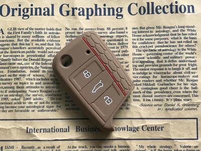 Static Rod/Key Bag case car key case - half-pack-sports-version-red-edge-brown-dedicated