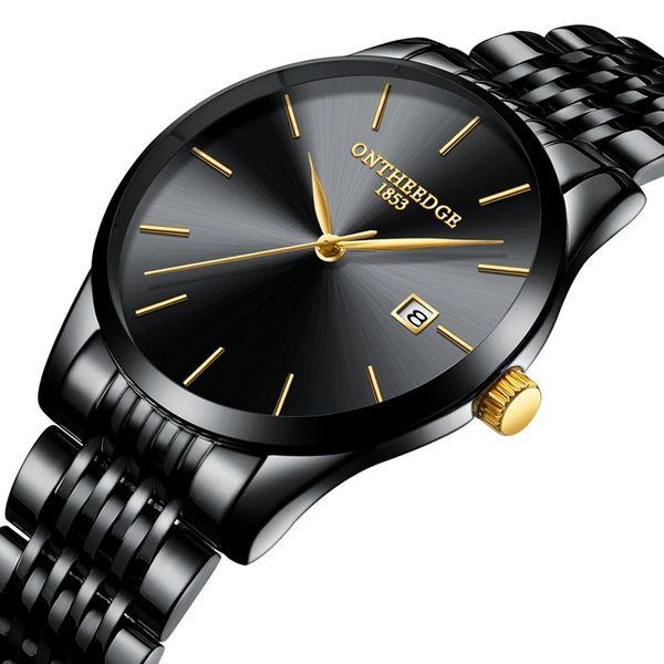 Thin 023 steel high-end all black [only send exquisite gift boxes]
