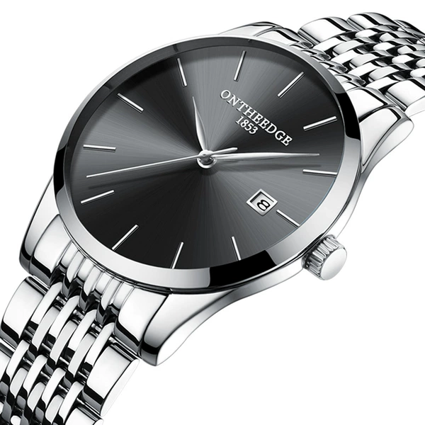 Thin 023 steel black background silver edge [only send exquisite gift boxes]