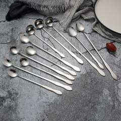 Daoqi stainless steel mixing spoon extended gourd handle long handle spoon commercial restaurant hot pot restaurant sauce spoon wholesale