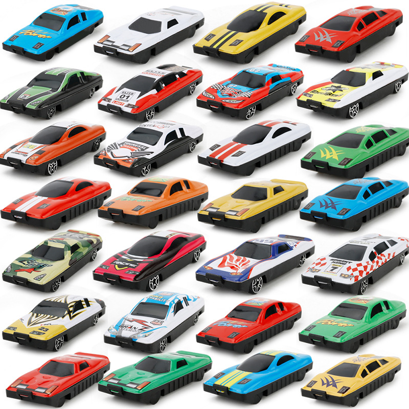 Foreign Trade Platform Amazon Children's Parking Lot Scene Gifts Small Car Toy Iron Metal Small Toy Car