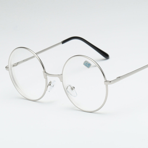 Spring finished myopia glasses with degrees, unisex glasses frames, round myopia glasses frames, factory direct sales