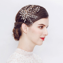 速卖通eBay热销款水钻新娘发夹 欧美婚礼新娘造型发夹边夹