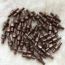 周家同款磁力扣搭配皮绳diy手链咖啡色盒子扣头系列铜材质