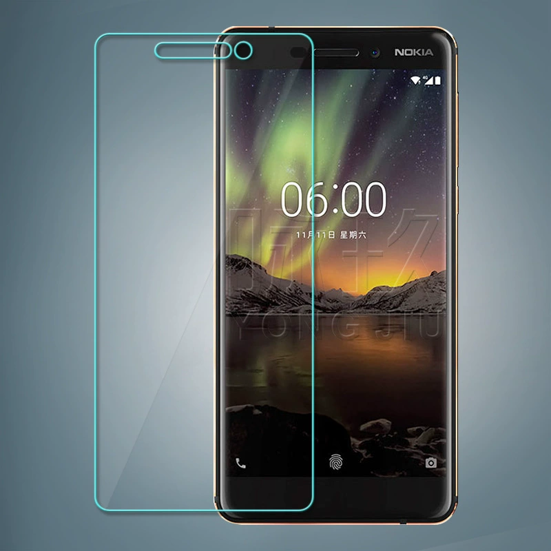 Совместимый NOKIA6 2018 защитная пленка с закалённым стеклом для Nokia 6 2-го поколения