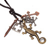 Retro necklace, accessory, metal pendant, European style, wholesale