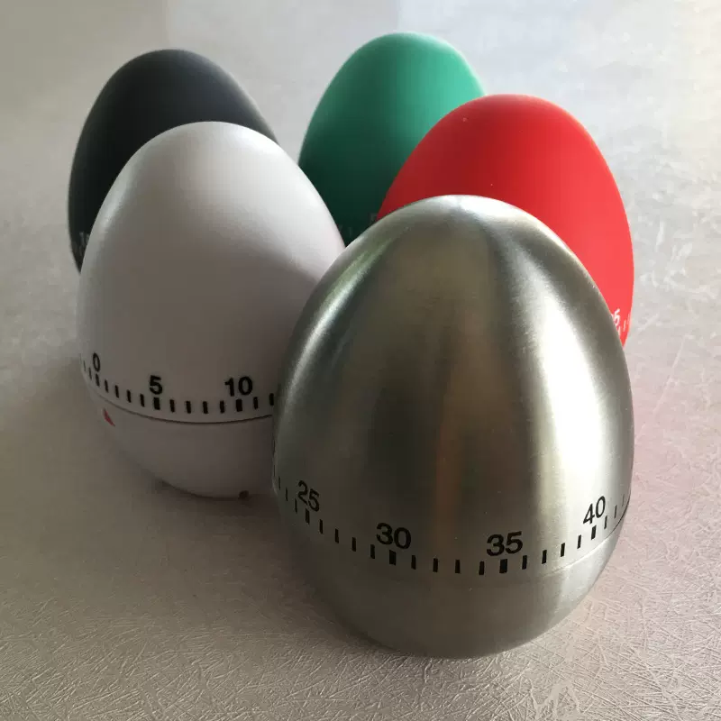 供应不锈钢定时器 倒计时器 厨房蛋形机械提醒器 鸡蛋计时器