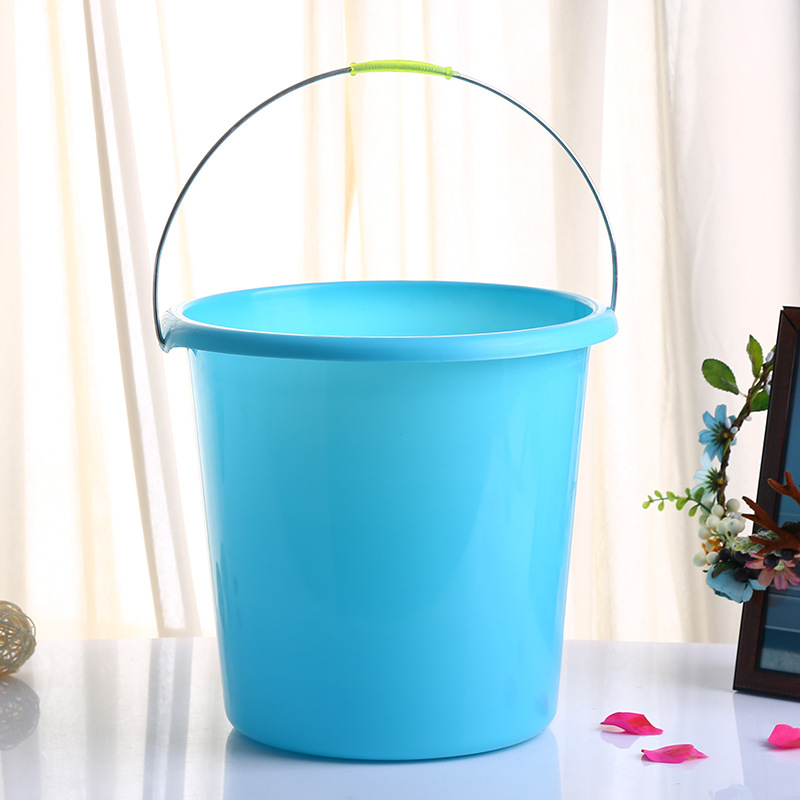 Cubo de plástico PP 15L cubo portátil para el hogar engrosada lavado de autos Cubo de riego vegetal impresión al por mayor image 5