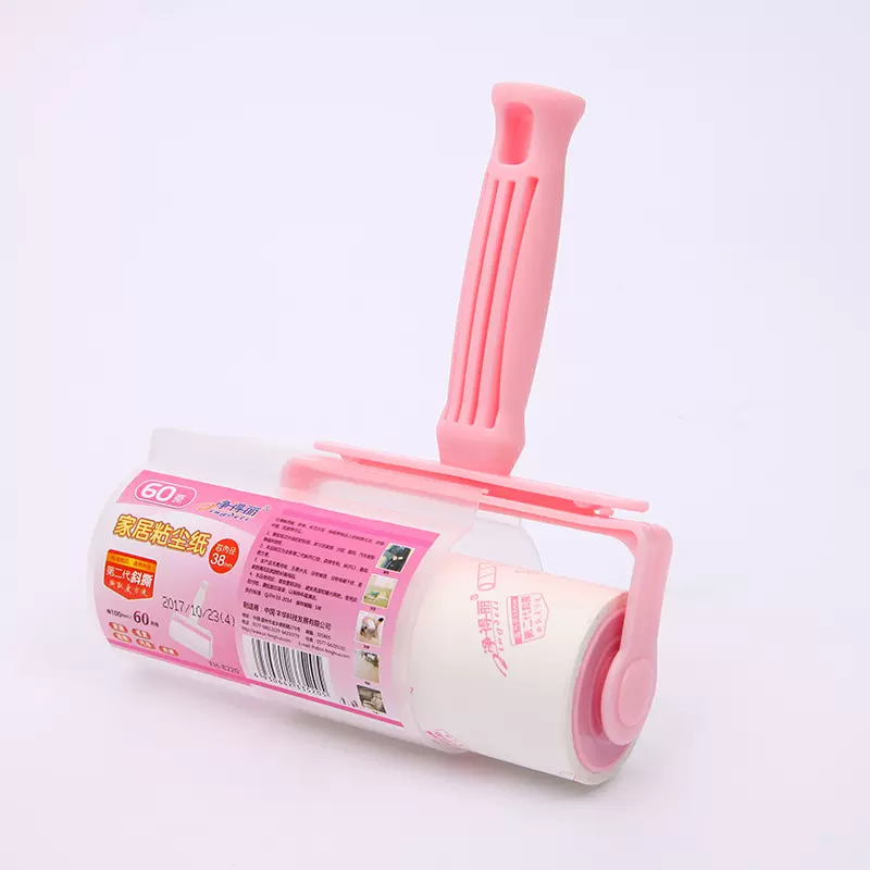 厂家批发 净得丽粘尘纸10cm斜撕 粘毛器 除尘刷 衣物粘毛滚可撕式