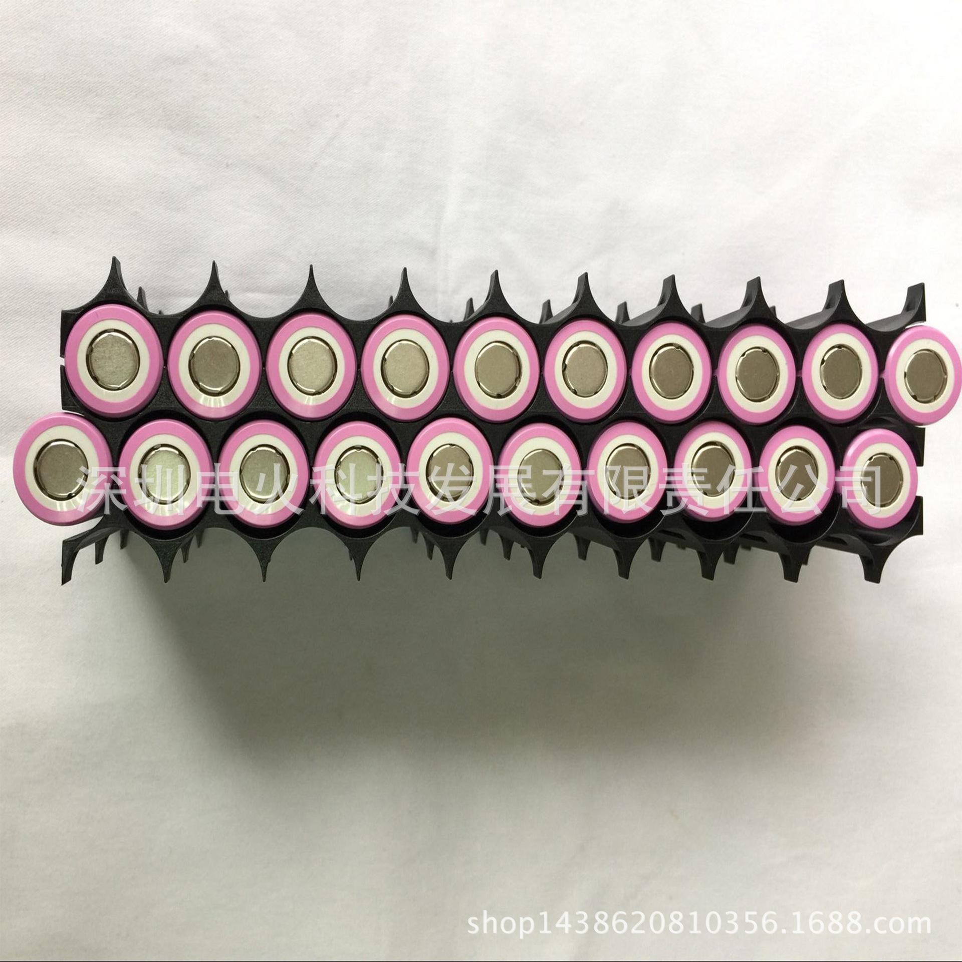 18650电池组支架两联3联支架防火阻燃diy电池组支架