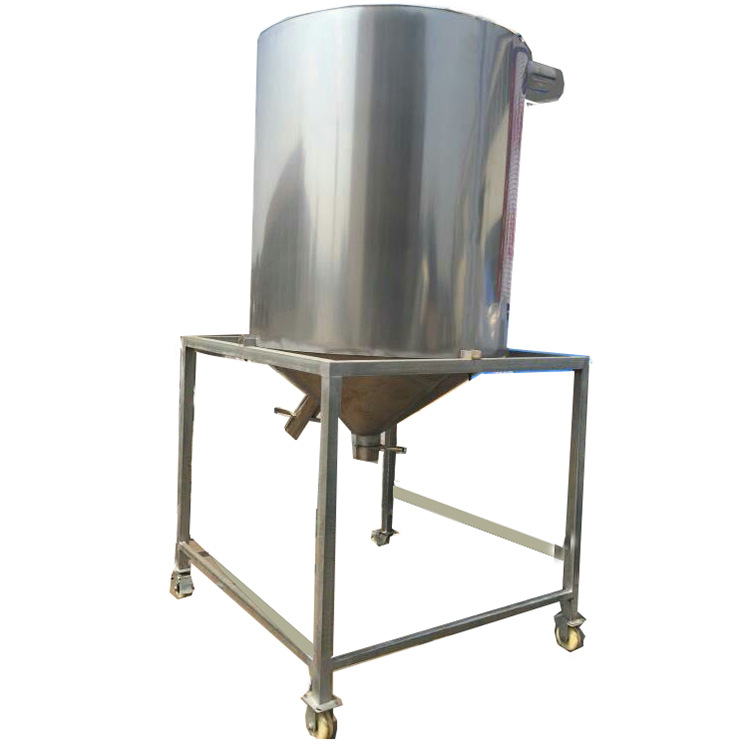 现货供应1吨立式不锈钢干粉混合机饲料混合机无需上料立式搅拌机