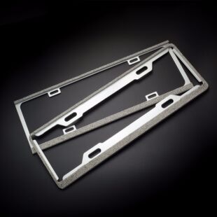 New traffic gauge full diamond car license frame rhinestone license plate chain license plate frame factory direct sales