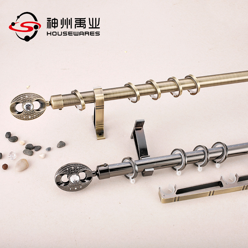 （跨境电商）厂家供货不锈钢窗帘杆头电镀罗马杆批发窗帘杆装饰头