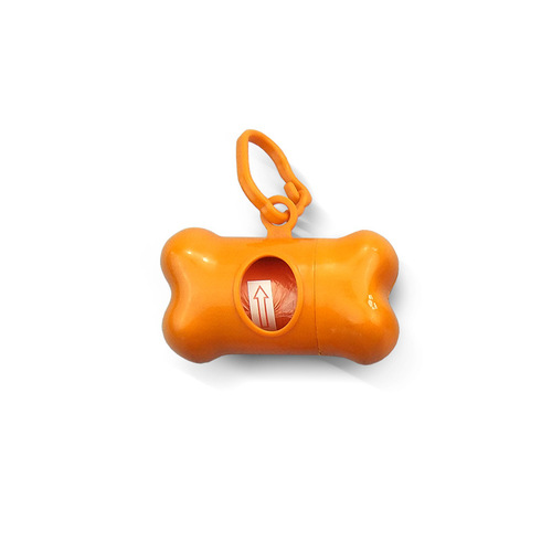 Amazon Pet Products Dog Potty Pickup Bone Type Plastic Ring Aluminum Ring Pet Cleaning Supplies Dispenser